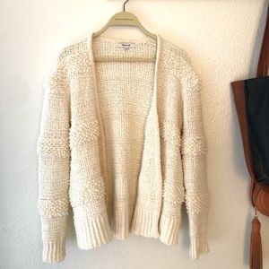 Madewell cream cardigan